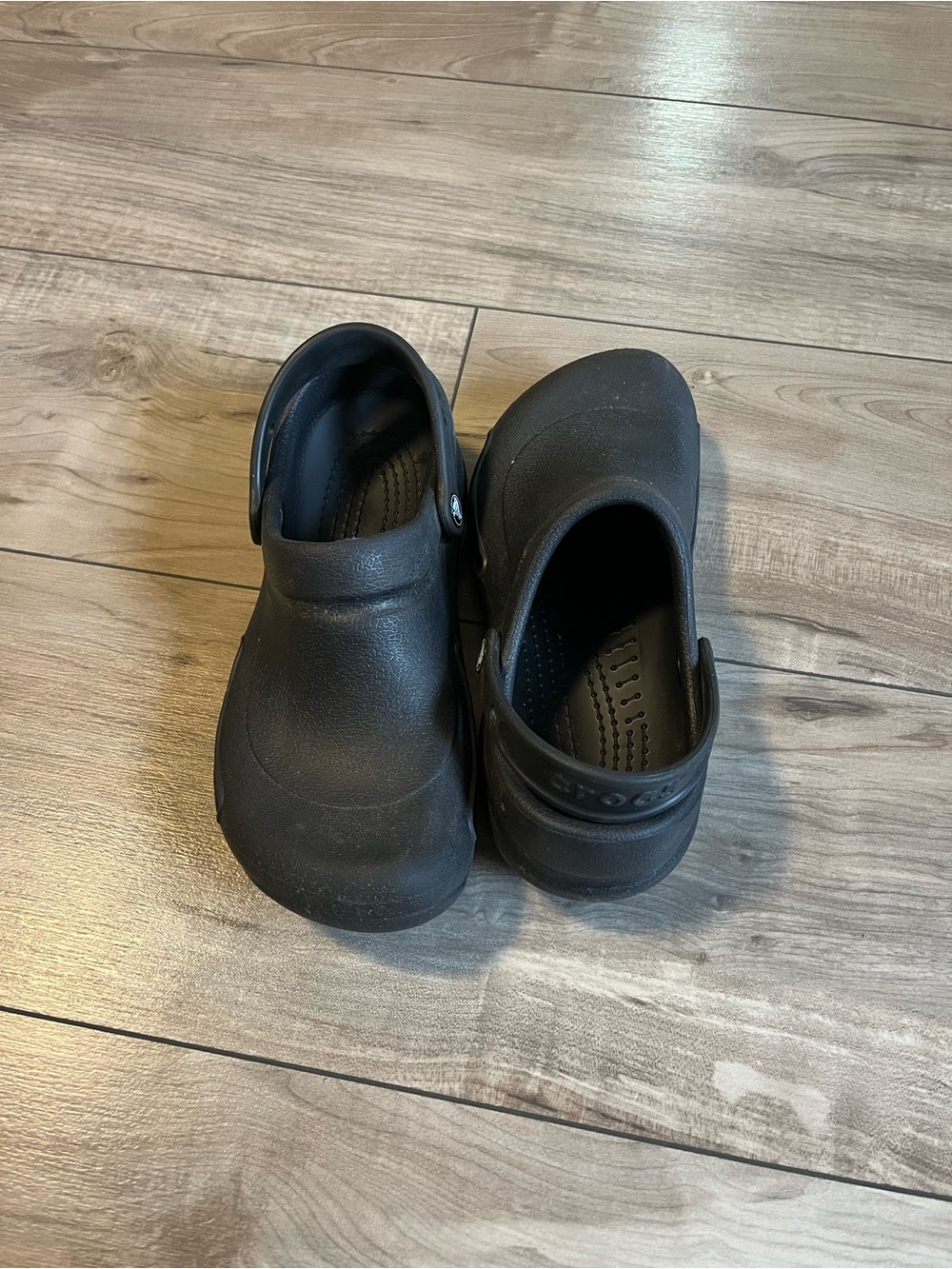 Crocs Bistro Work Clogs Black Slip Resistant Chef Nurse Shoes Men 7 Women 9